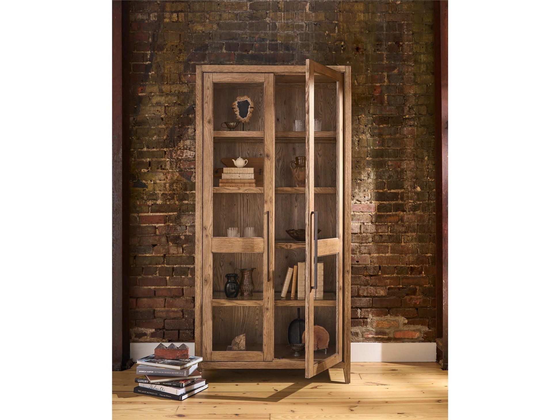 Griffith Park Sienna Display Cabinet - Ornate Home