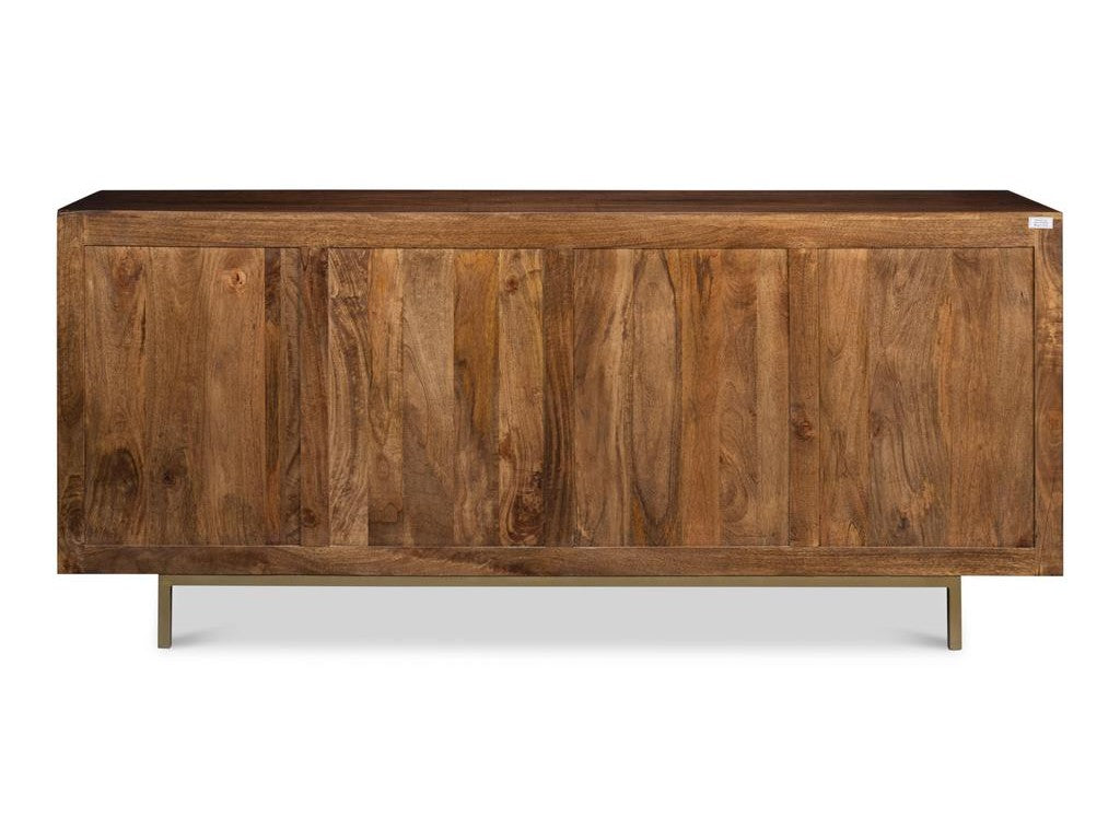 Griglia Brown Four Door Sideboard - Ornate Home