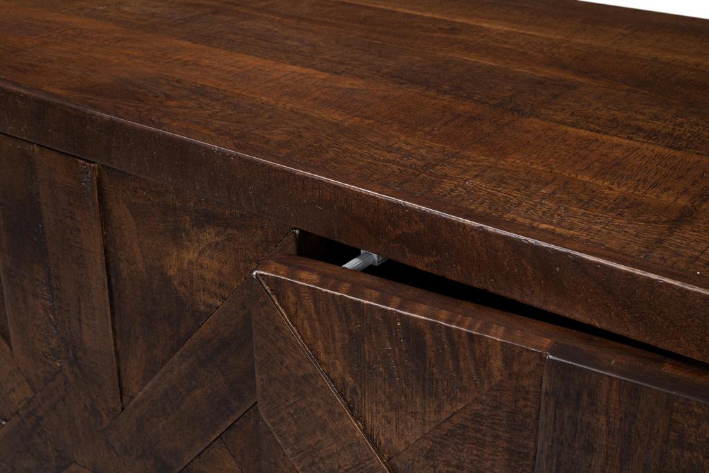 Griglia Brown Four Door Sideboard - Ornate Home