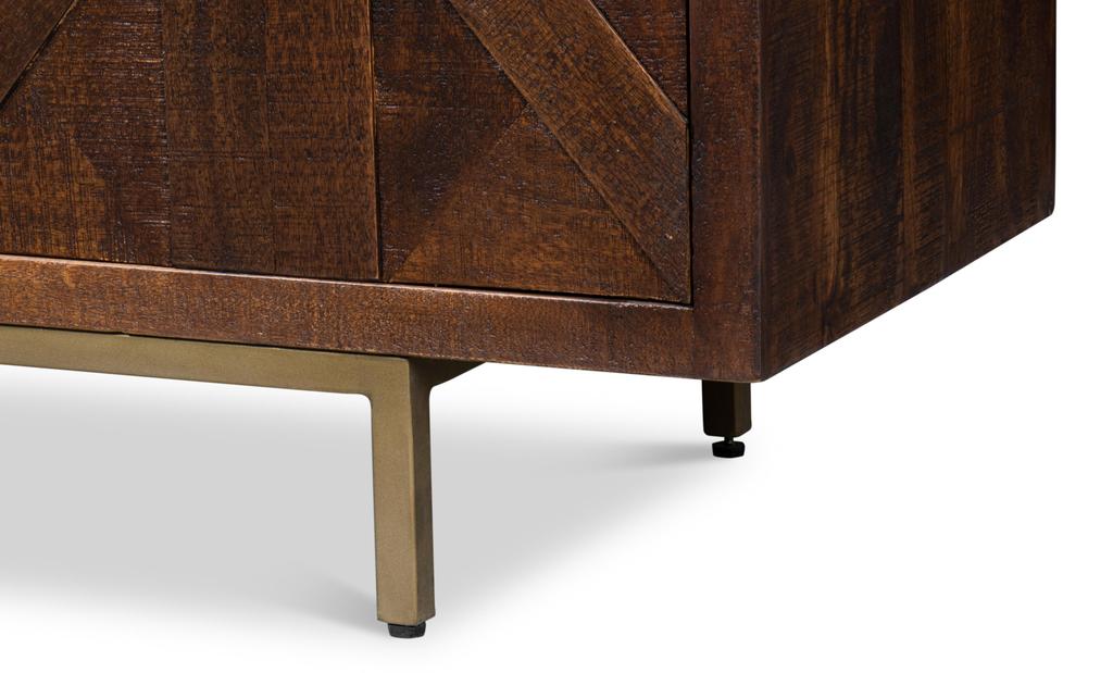 Griglia Brown Four Door Sideboard - Ornate Home