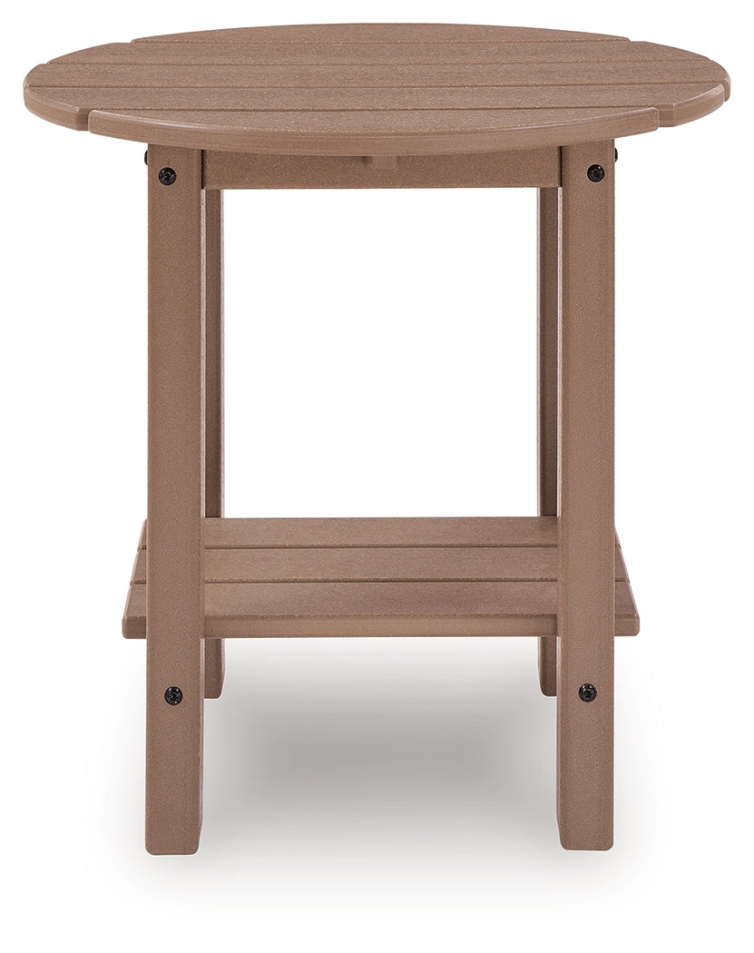 Grover Beach Driftwood Oval End Table- Viva Furn