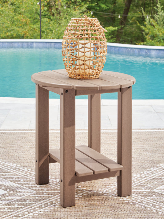 Grover Beach Driftwood Oval End Table- Viva Furn