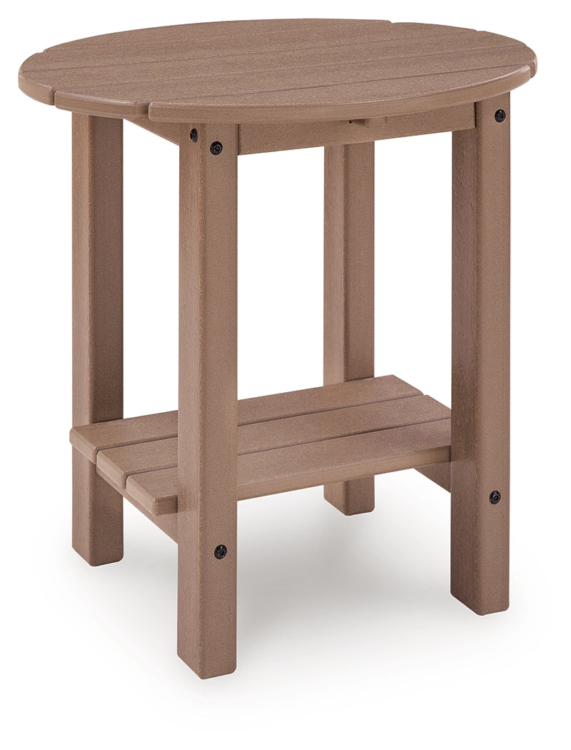 Grover Beach Driftwood Oval End Table- Viva Furn