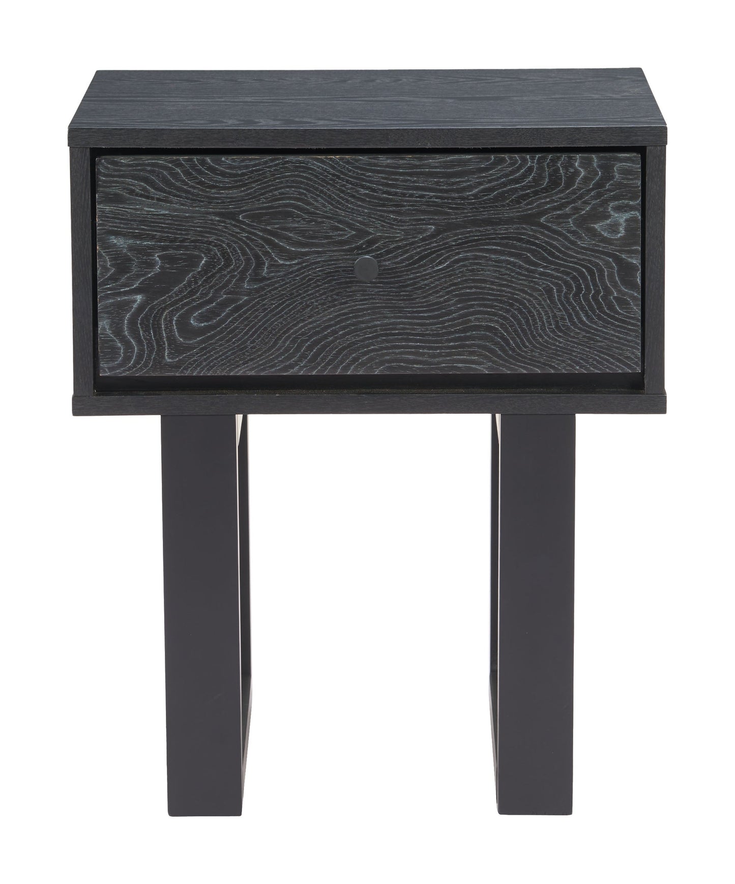 Gus Black Nightstand - Ornate Home