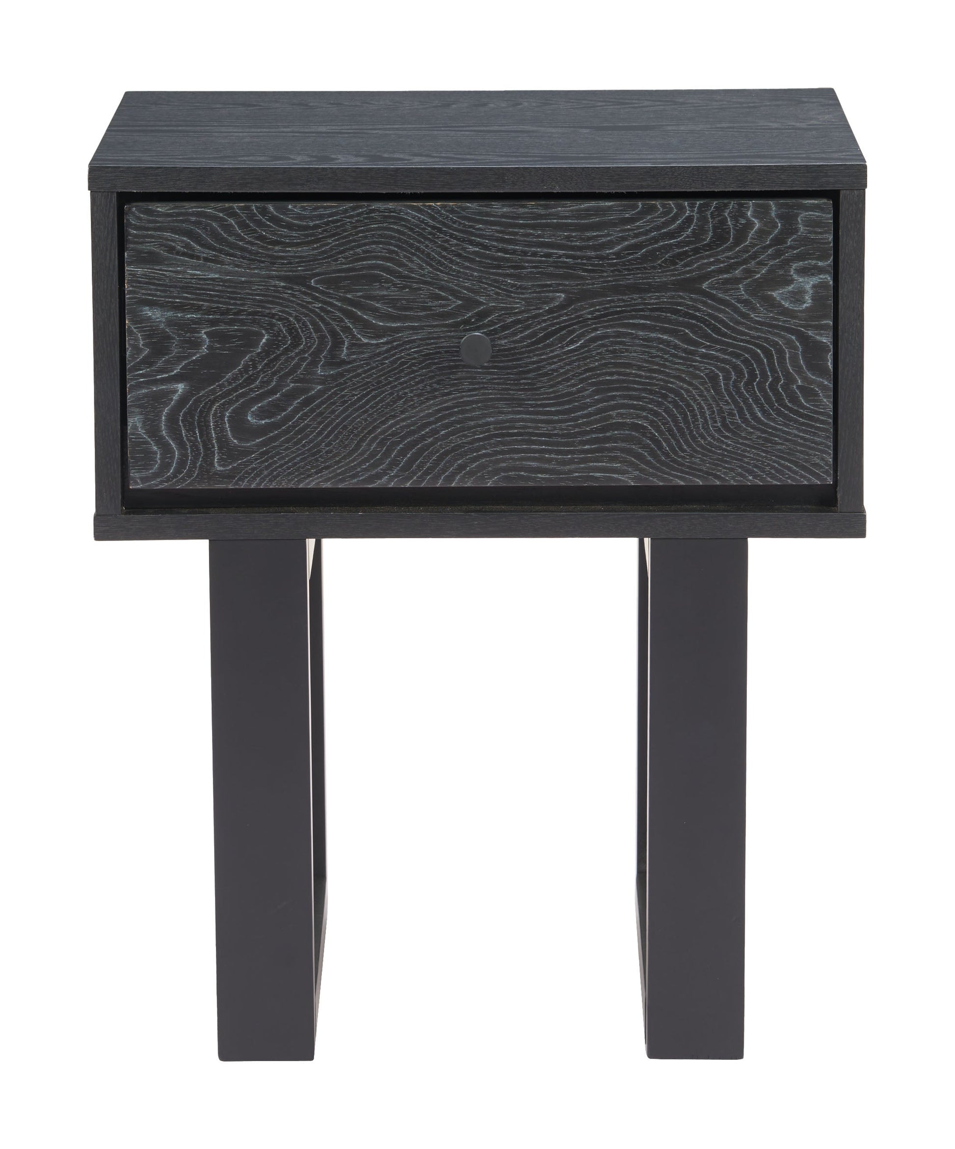 Gus Black Nightstand - Ornate Home