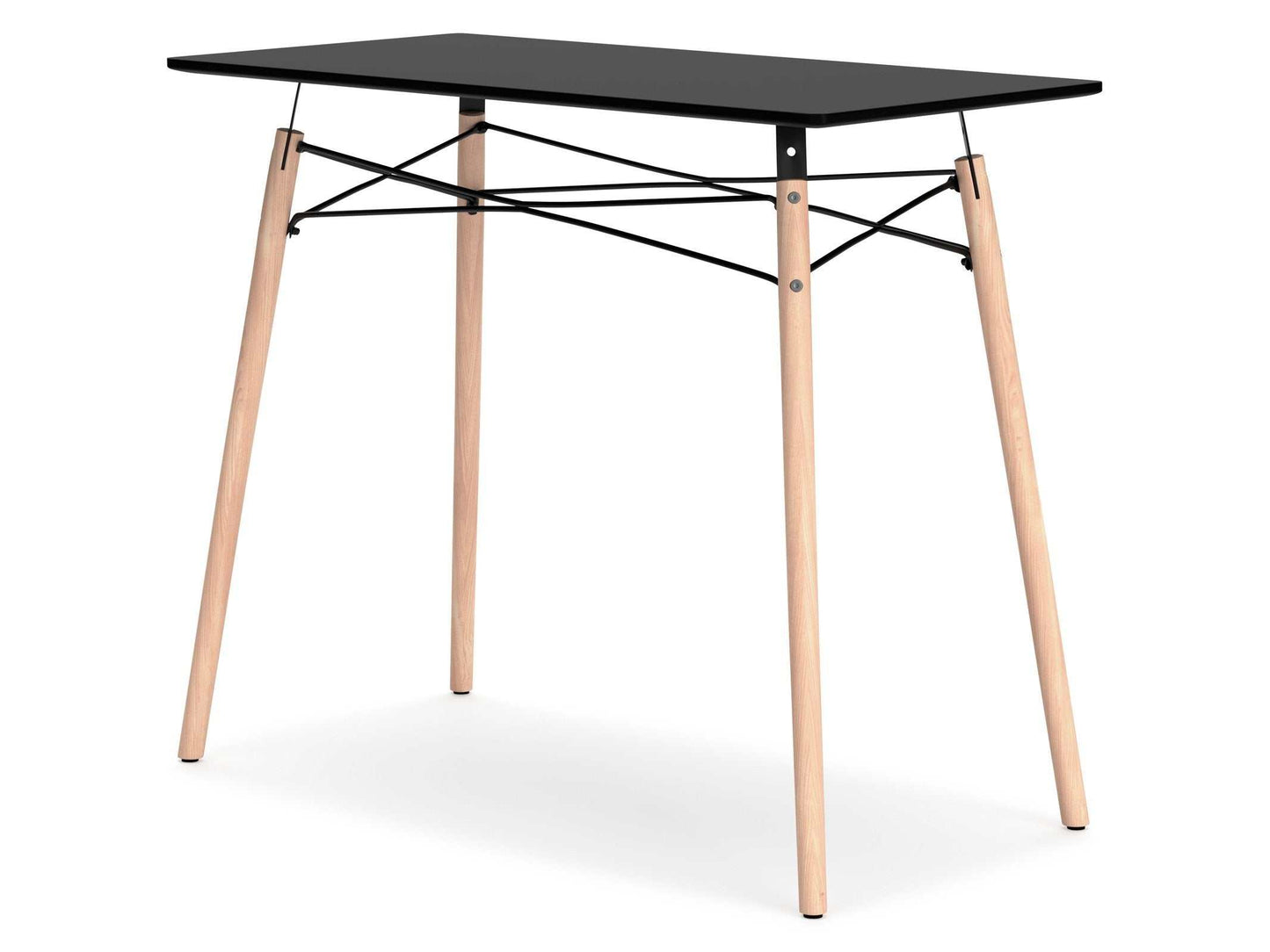 Jaspeni Black/Natural Home Office Desk
