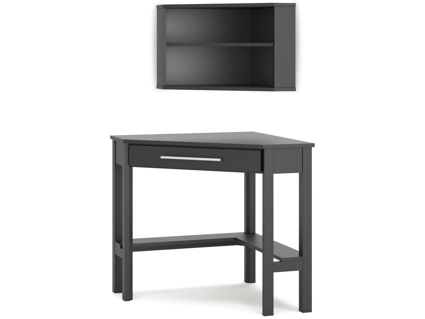 Otaska Home Office Corner Desk w/ Bookcase