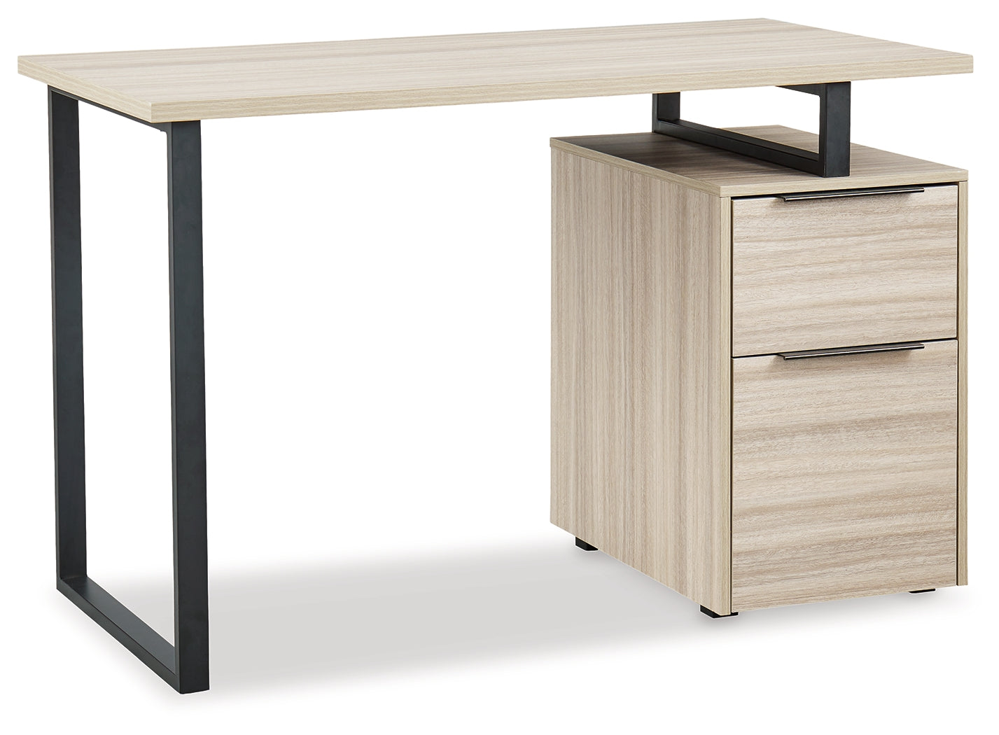 Waylowe Natural/Black 48" Home Office Desk