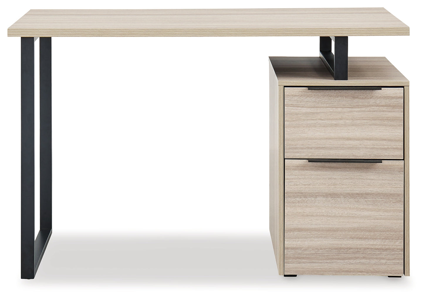 Waylowe Natural/Black 48" Home Office Desk