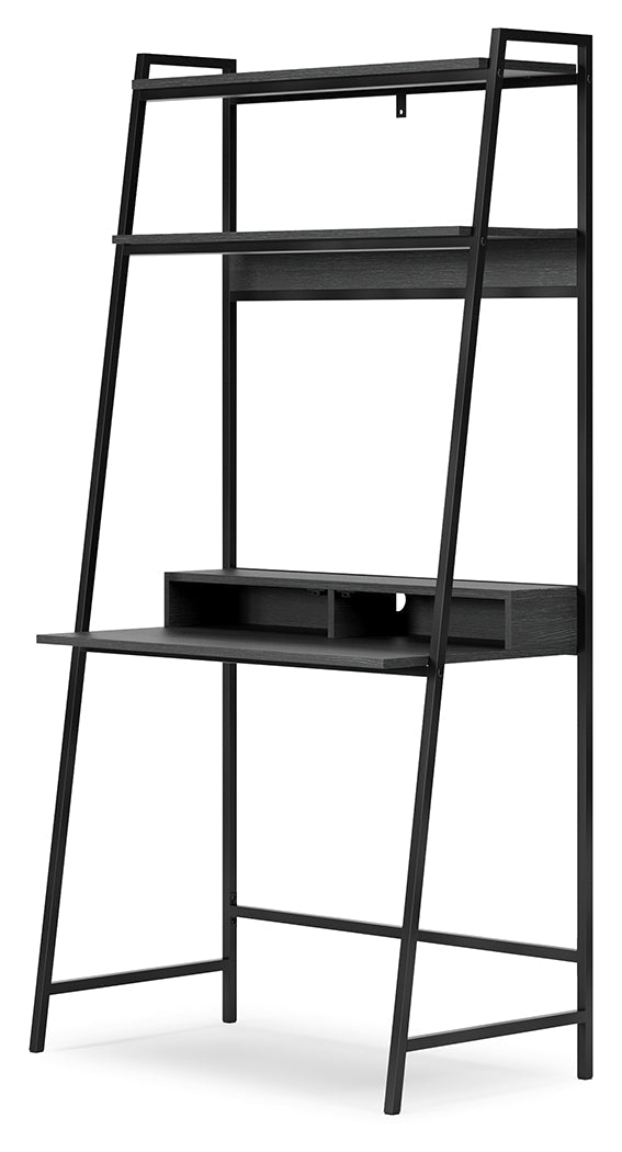 Yarlow Black 36" Home Office Desk with Shelf