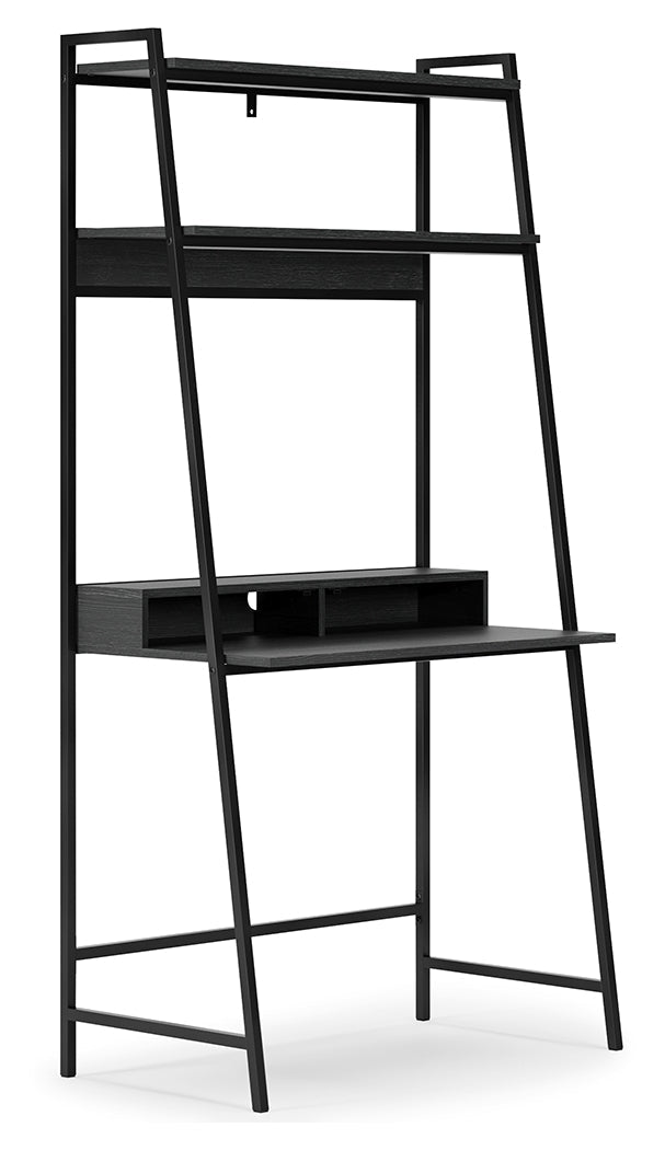 Yarlow Black 36" Home Office Desk with Shelf