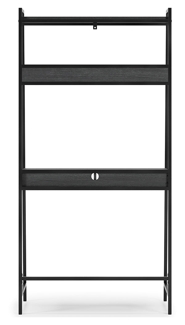 Yarlow Black 36" Home Office Desk with Shelf