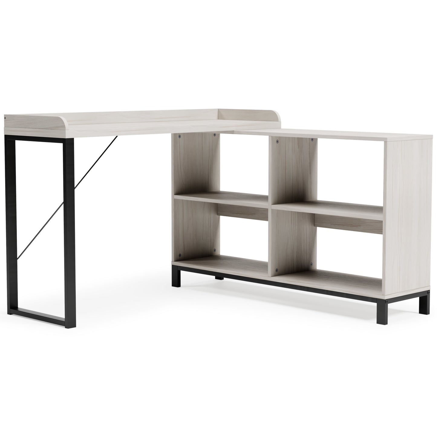 Bayflynn White/Black L-Desk