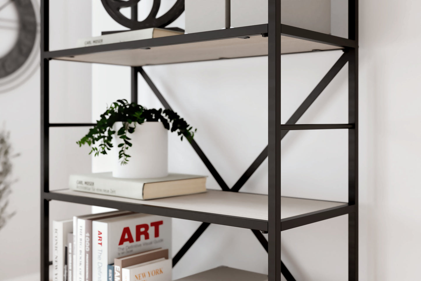 Bayflynn White Bookcase