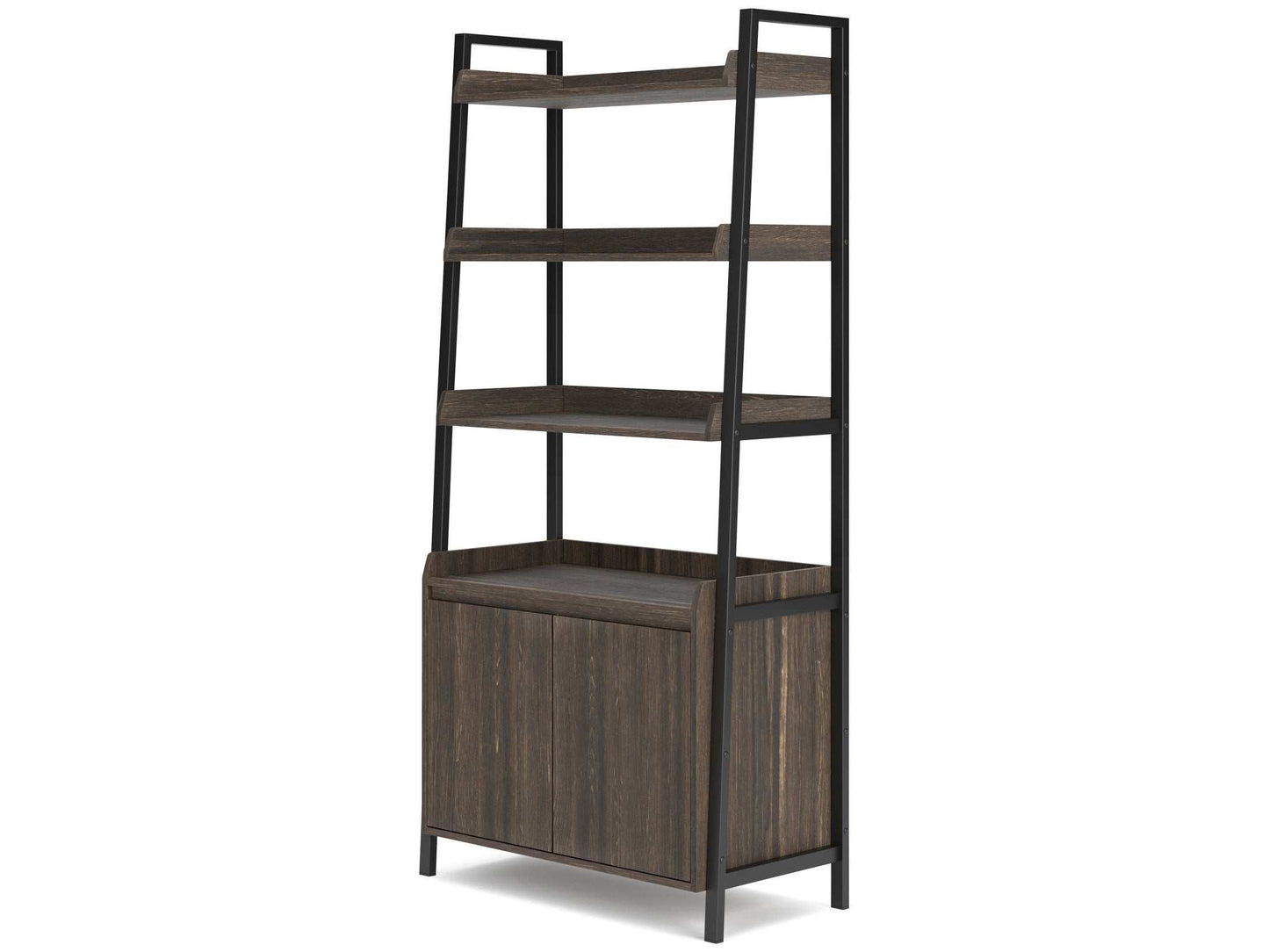 Zendex Dark Brown 72" Bookcase