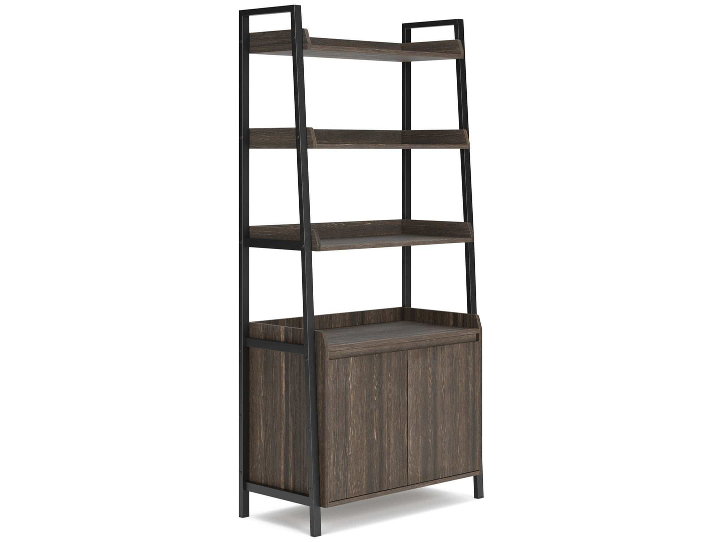 Zendex Dark Brown 72" Bookcase