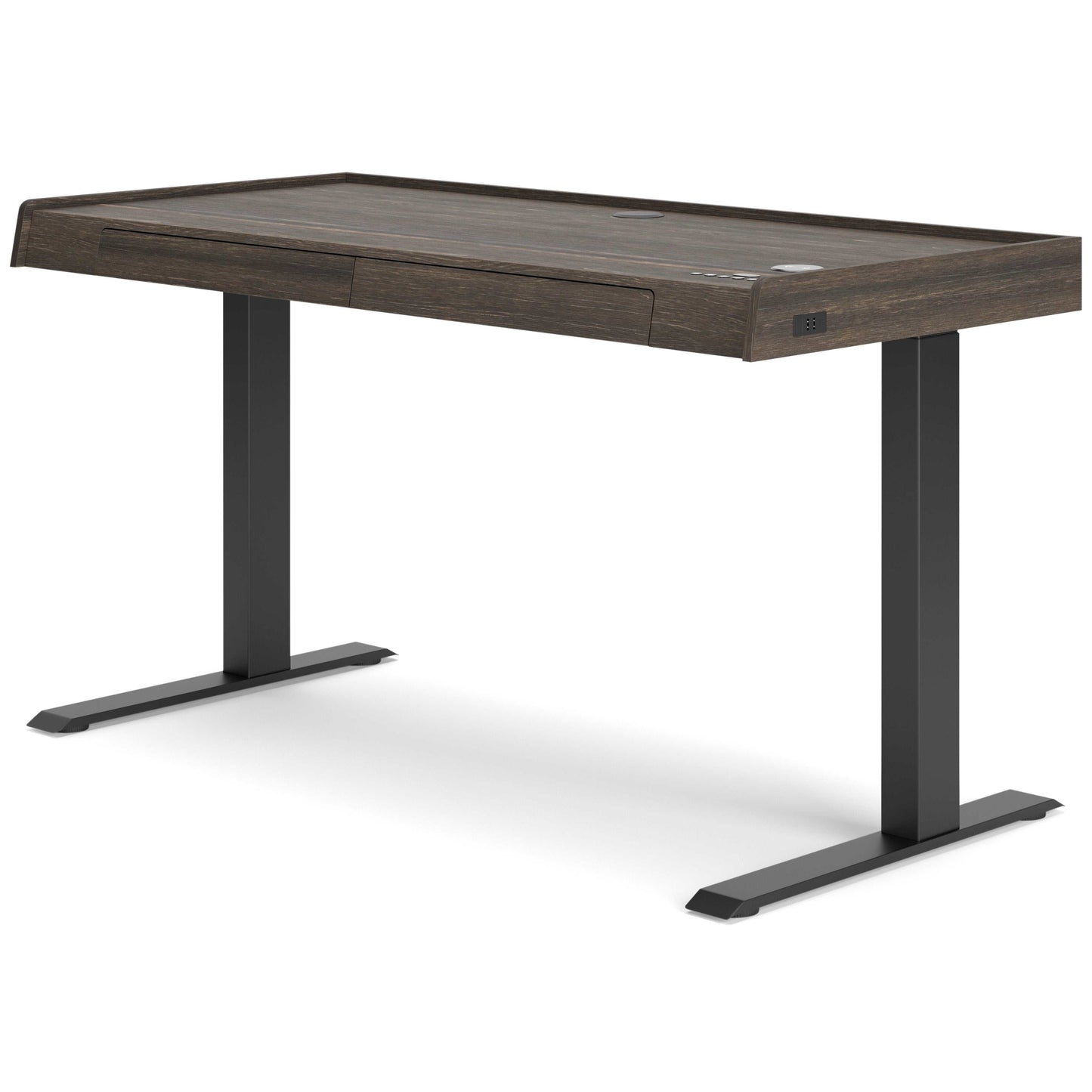 Zendex Dark Brown 55" Adjustable Height Desk