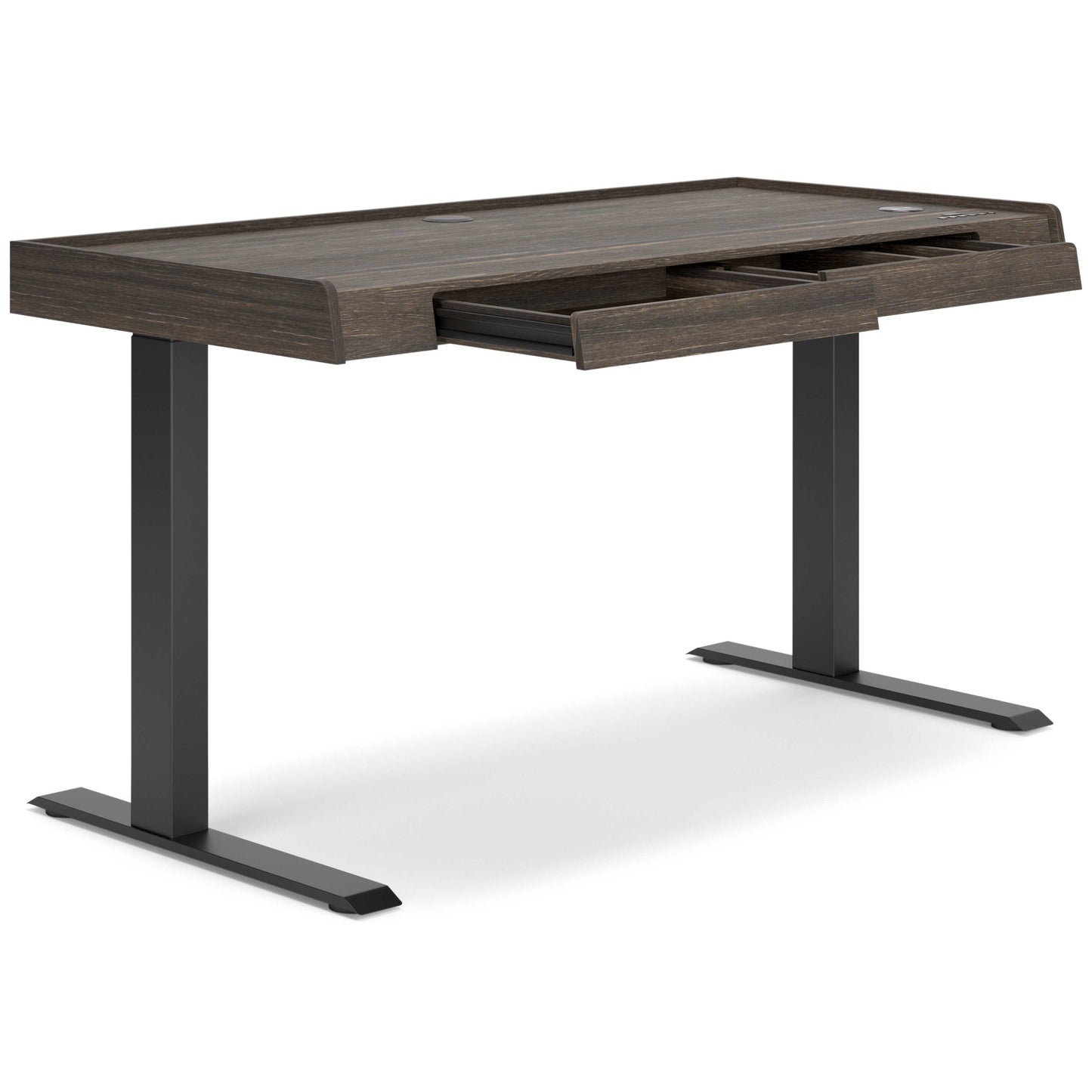 Zendex Dark Brown 55" Adjustable Height Desk