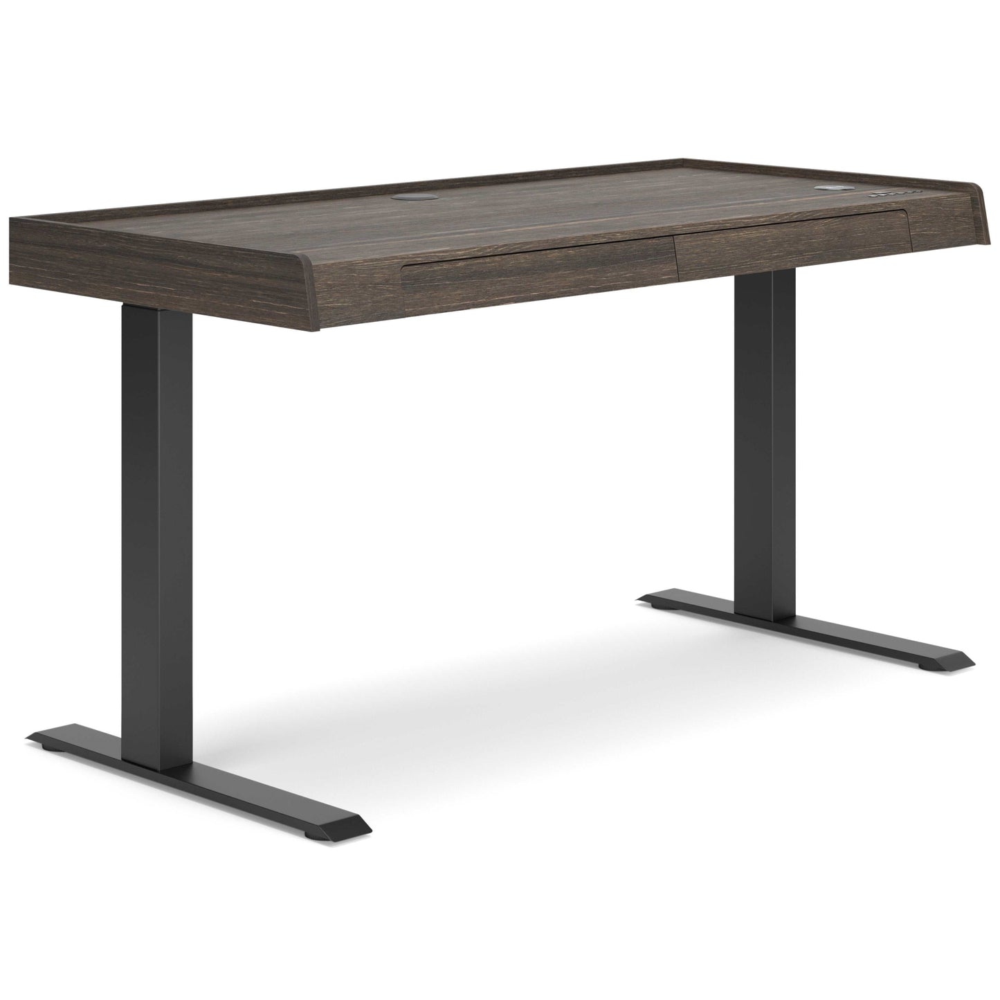 Zendex Dark Brown 55" Adjustable Height Desk