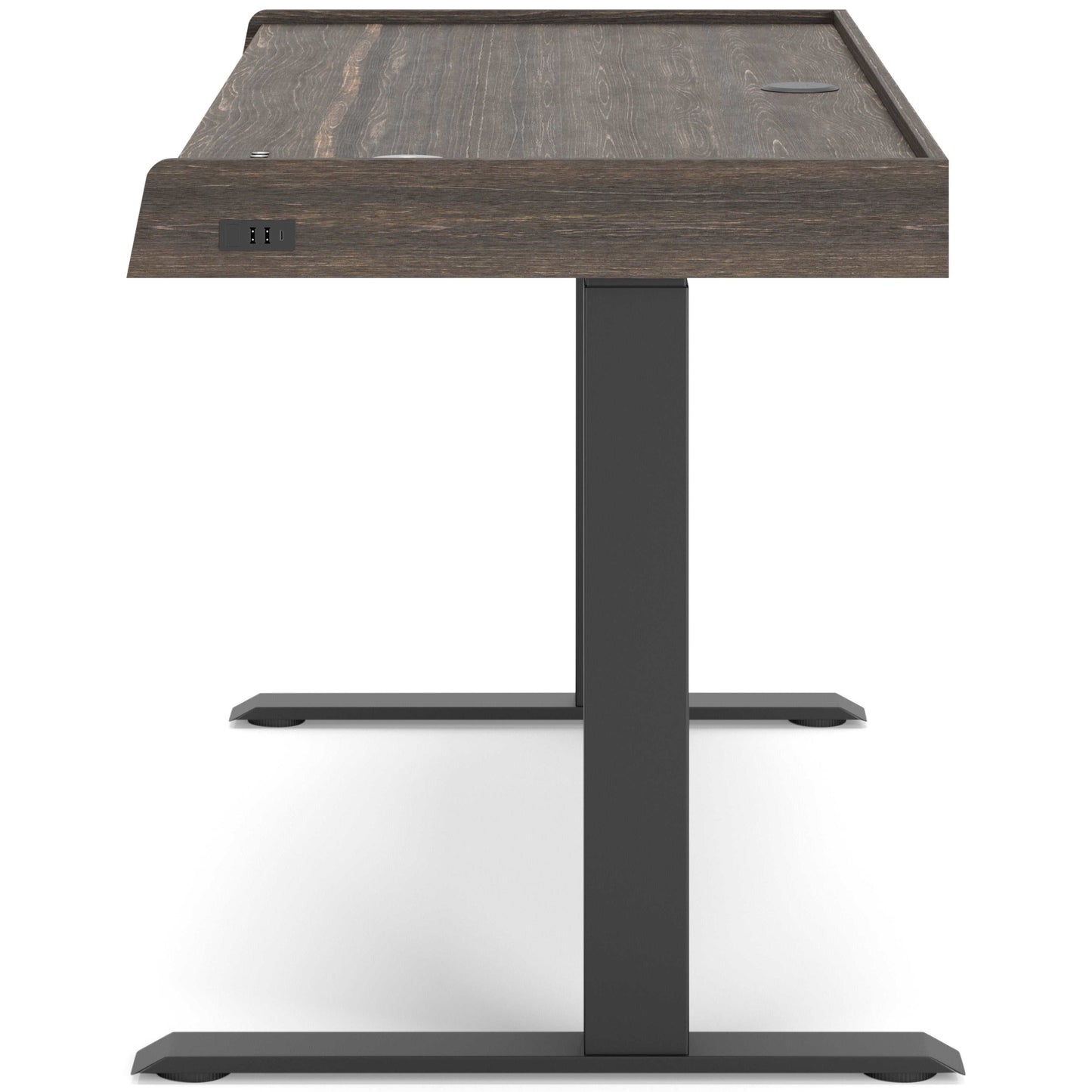 Zendex Dark Brown 55" Adjustable Height Desk