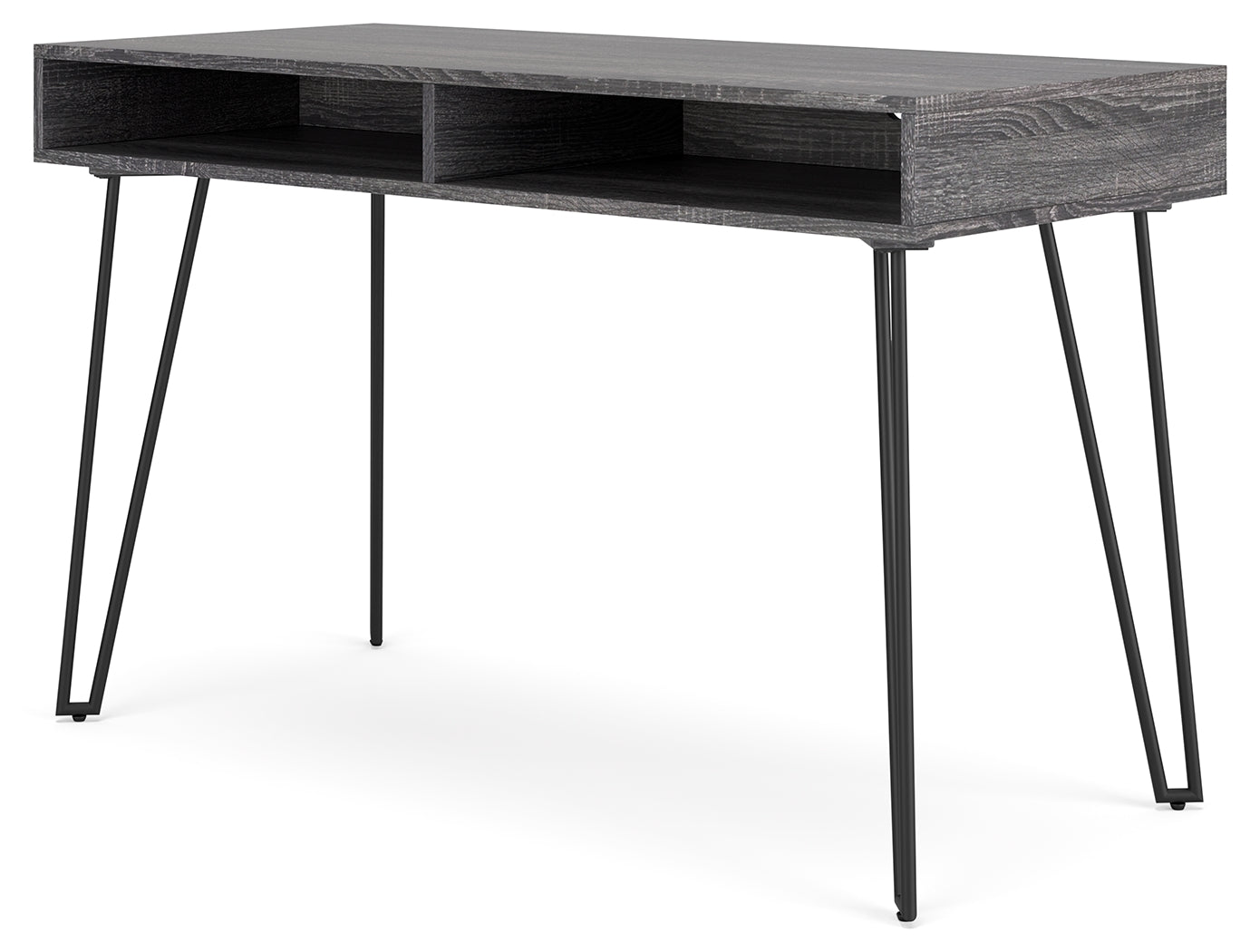 Strumford Charcoal/Black Home Office Desk