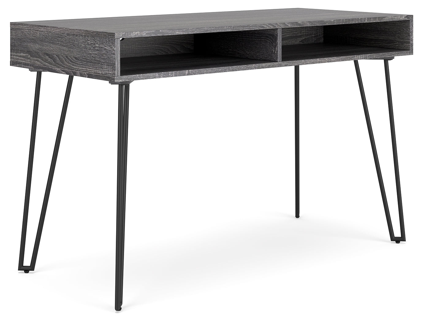 Strumford Charcoal/Black Home Office Desk