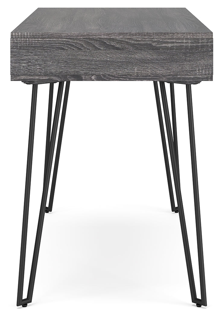 Strumford Charcoal/Black Home Office Desk