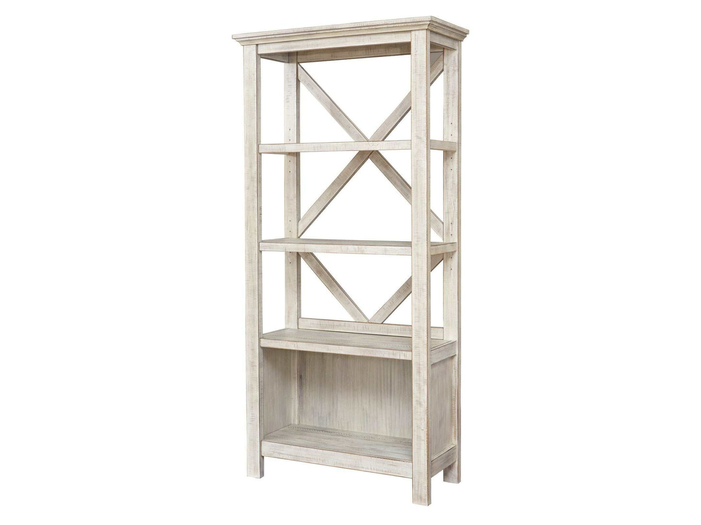 Carynhurst Whitewash 75" Bookcase