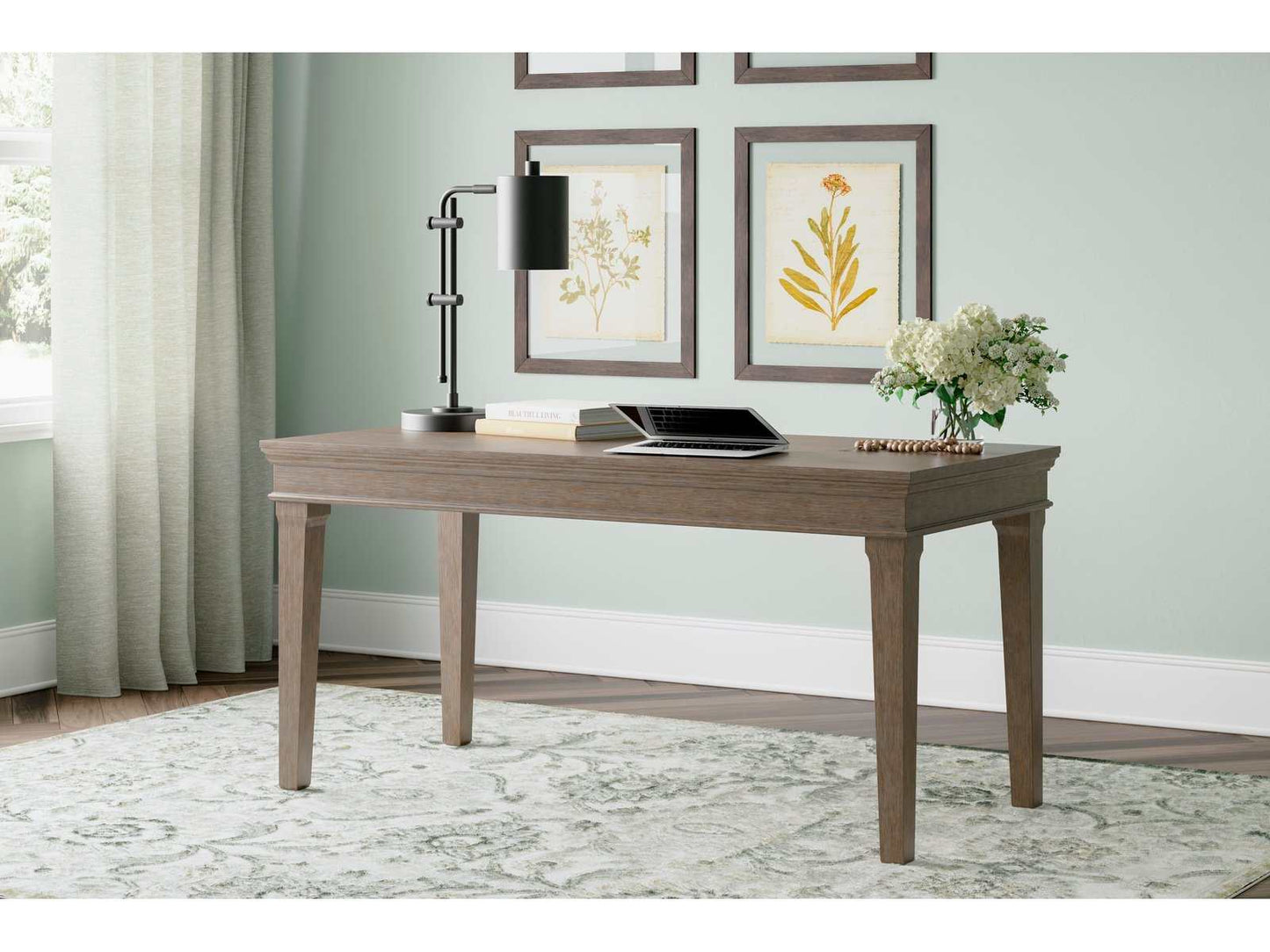 Janismore Weathered Gray 63" Home Office Desk