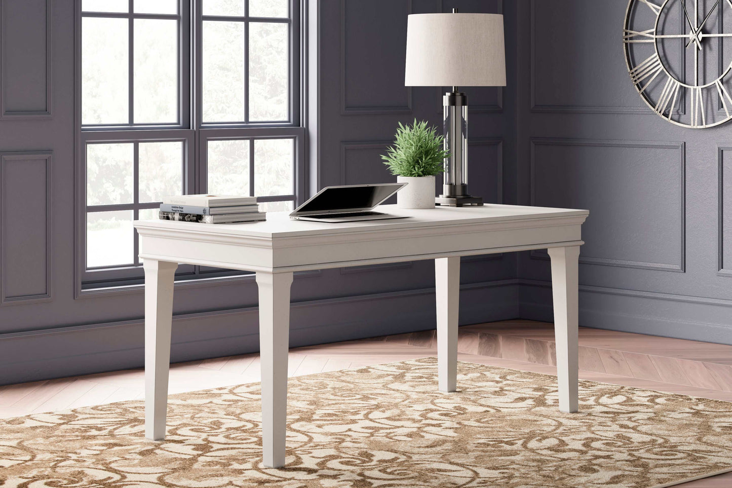 Kanwyn Whitewash Home Office Desk 63"