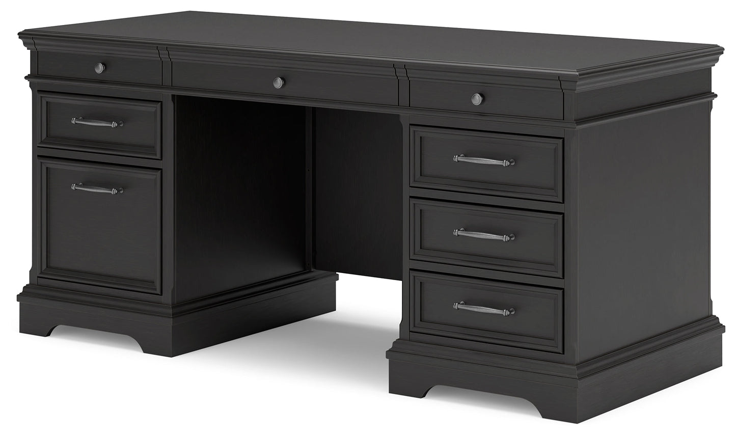 Beckincreek Black Home Office Desk