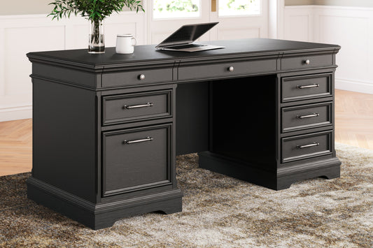 Beckincreek Black Home Office Desk