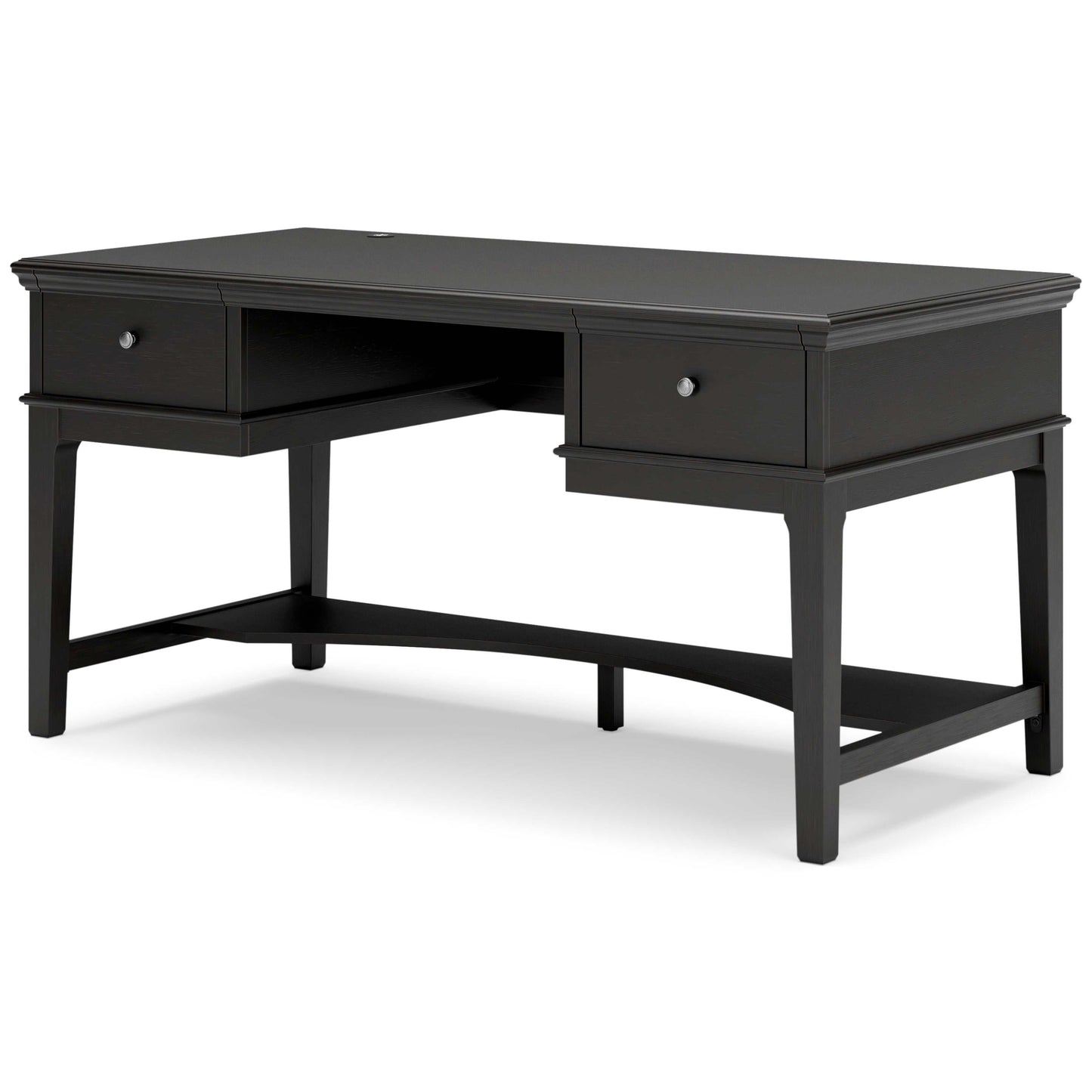 Beckincreek Black Home Office Storage Leg Desk