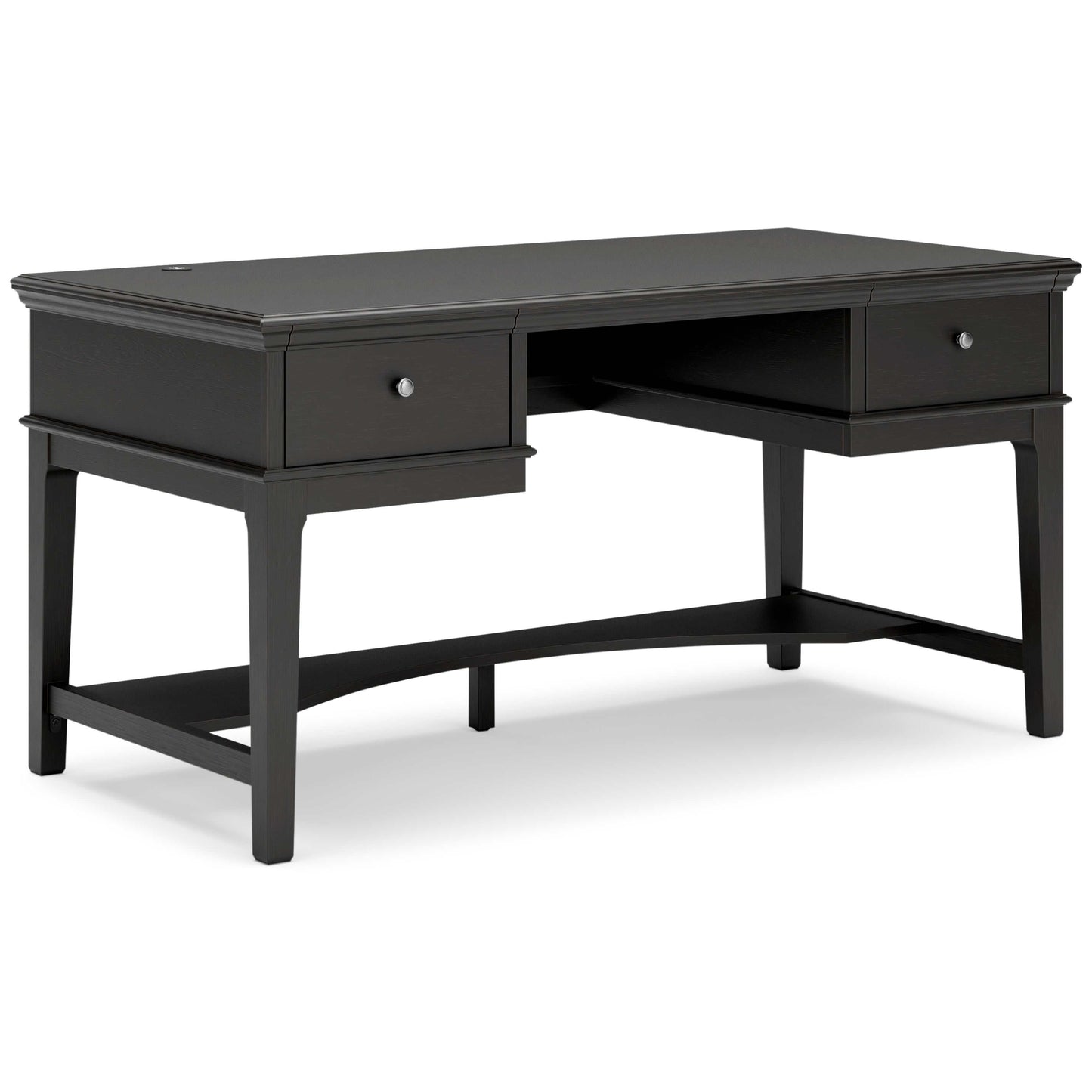 Beckincreek Black Home Office Storage Leg Desk