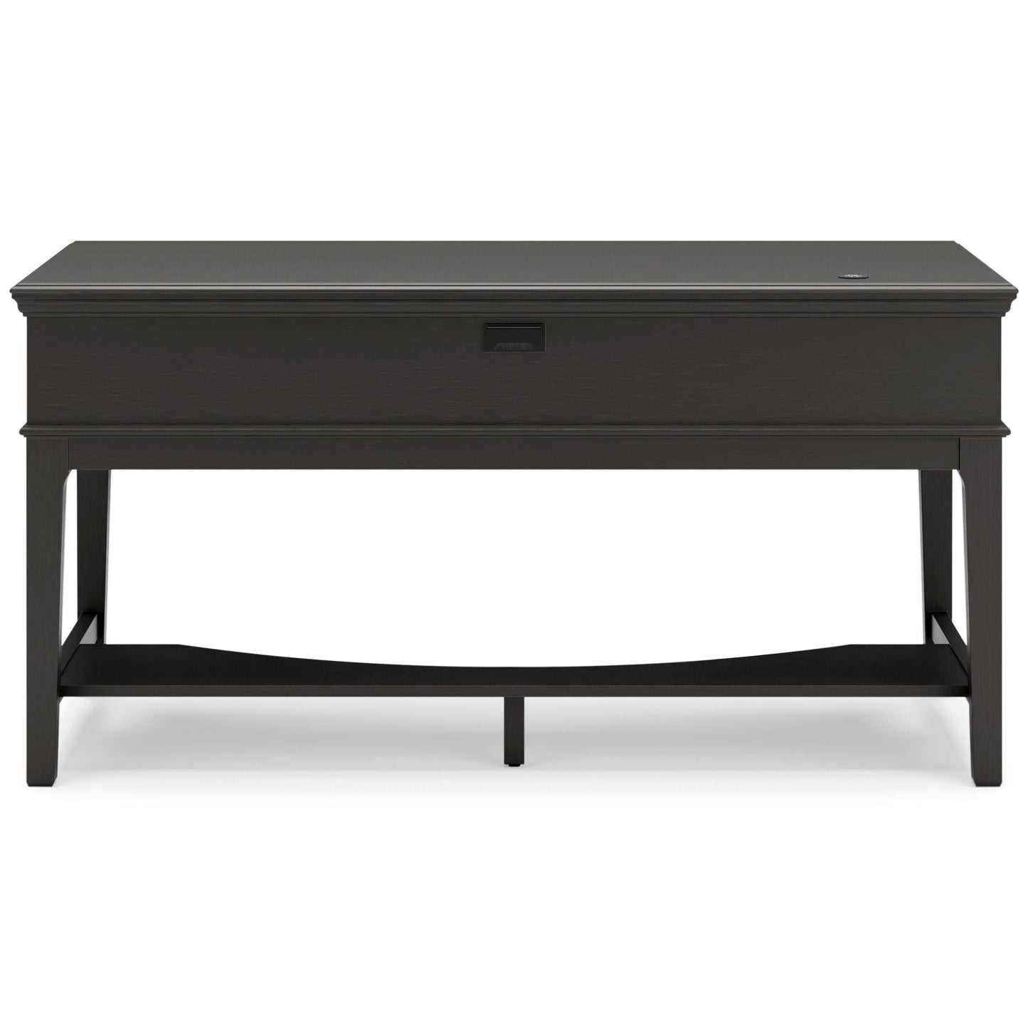 Beckincreek Black Home Office Storage Leg Desk