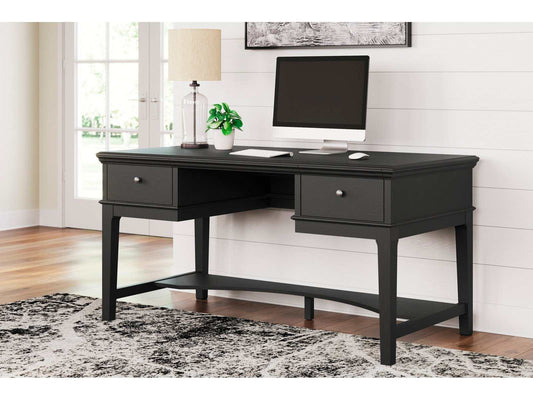 Beckincreek Black Home Office Storage Leg Desk