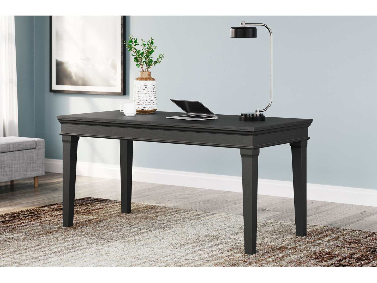 Beckincreek Black Home Office Desk