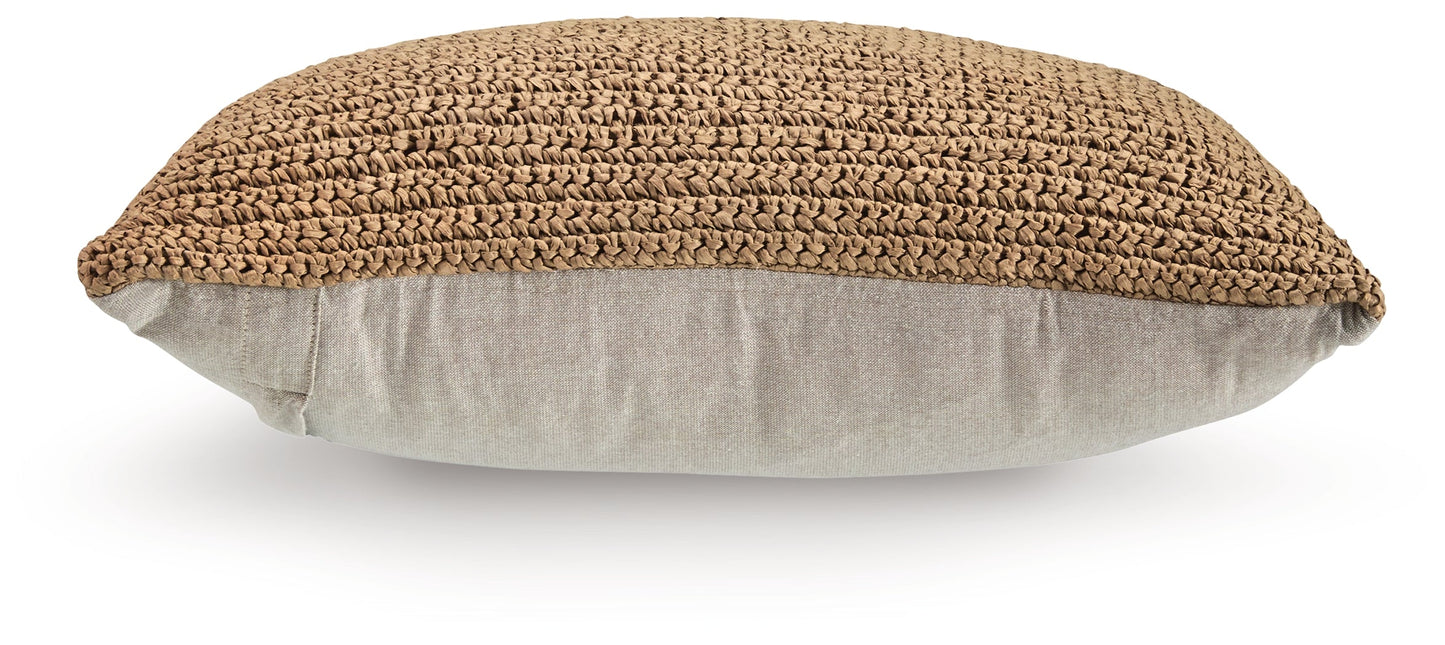 Habenvale Tan Pillow (Set of 4)- Viva Furn