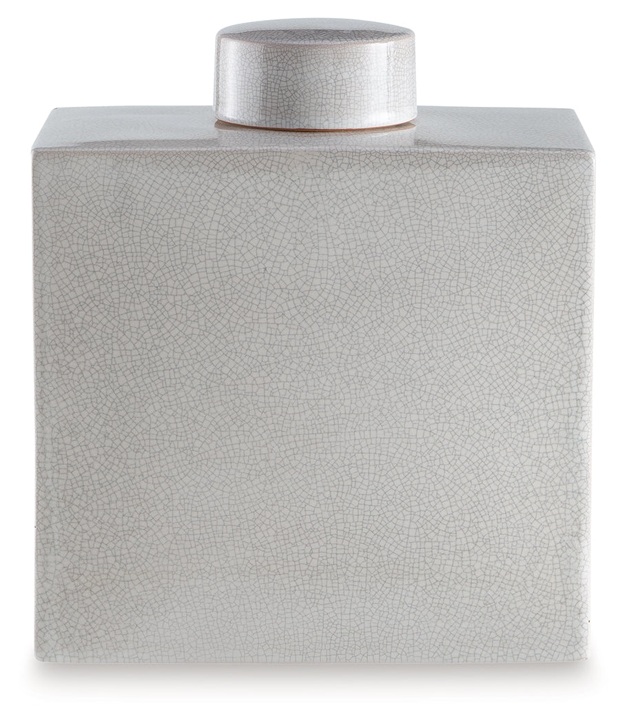Haddworth White Jar- Viva Furn