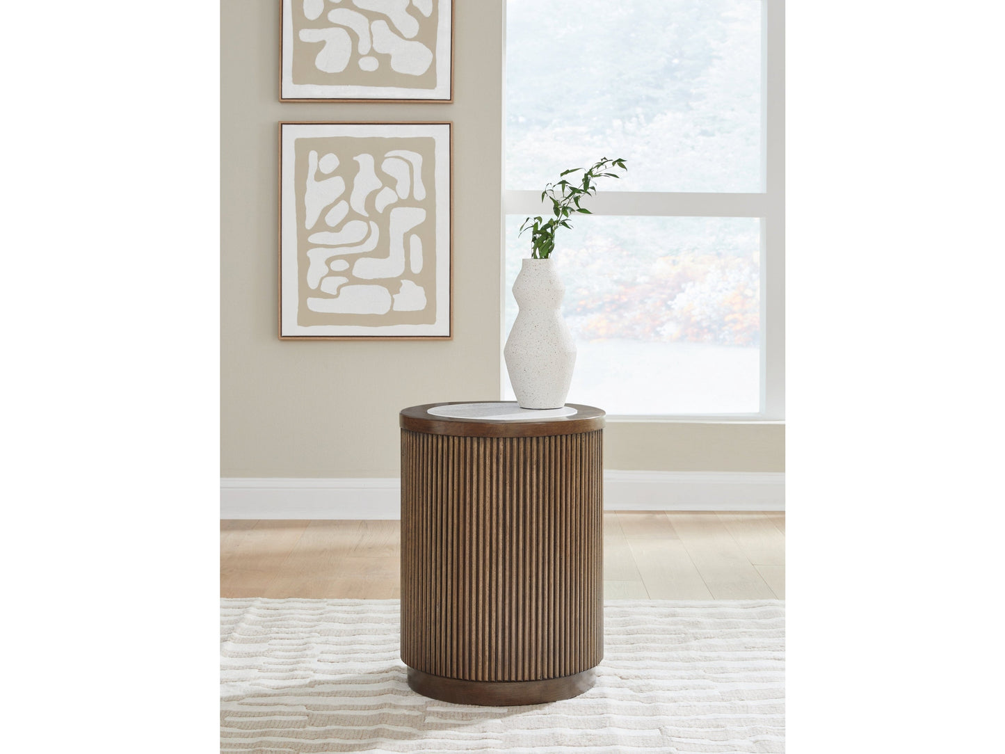 Hadonna Brown End Table- Viva Furn