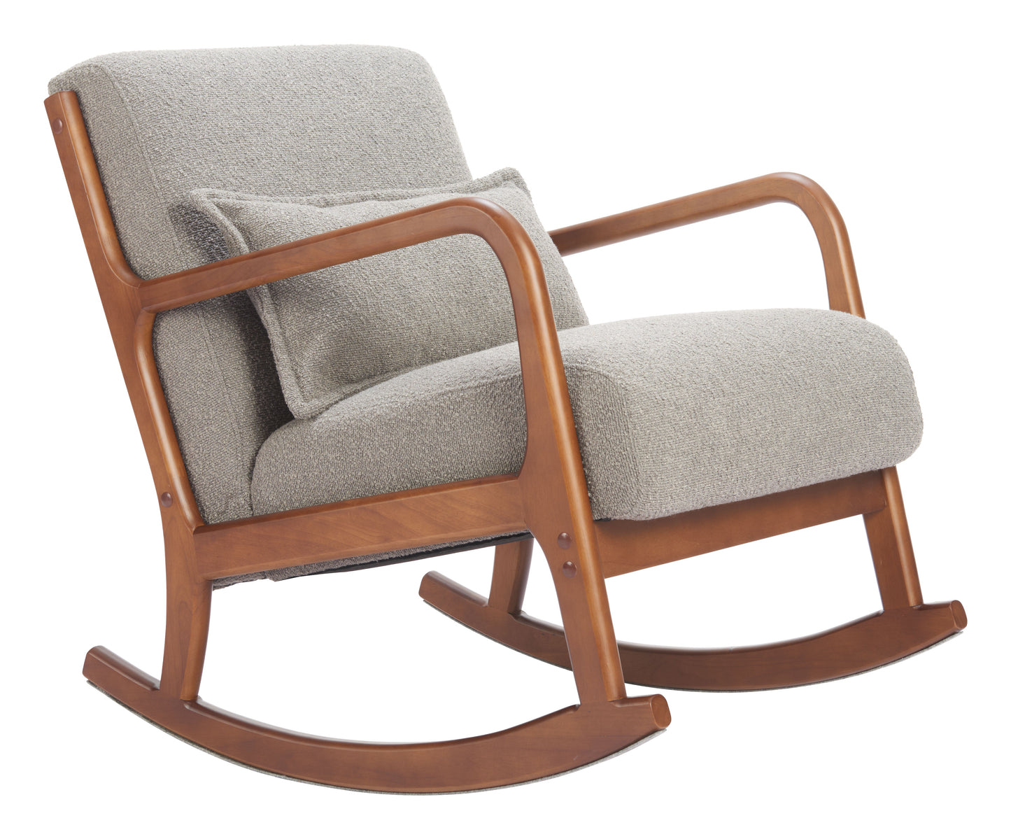 Hady Gray Rocking Chair - Ornate Home