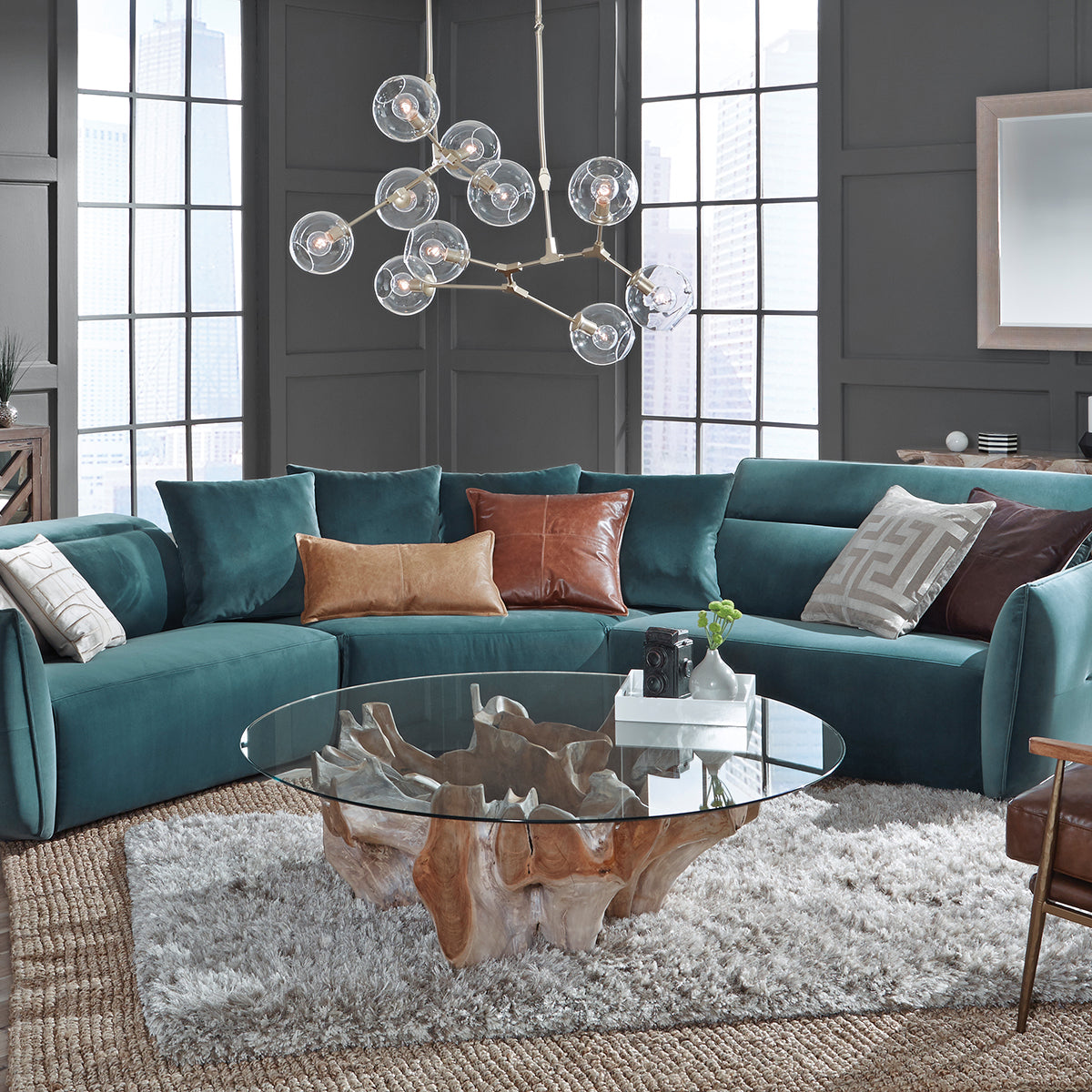 Hailey Natural Coffee Table - Ornate Home