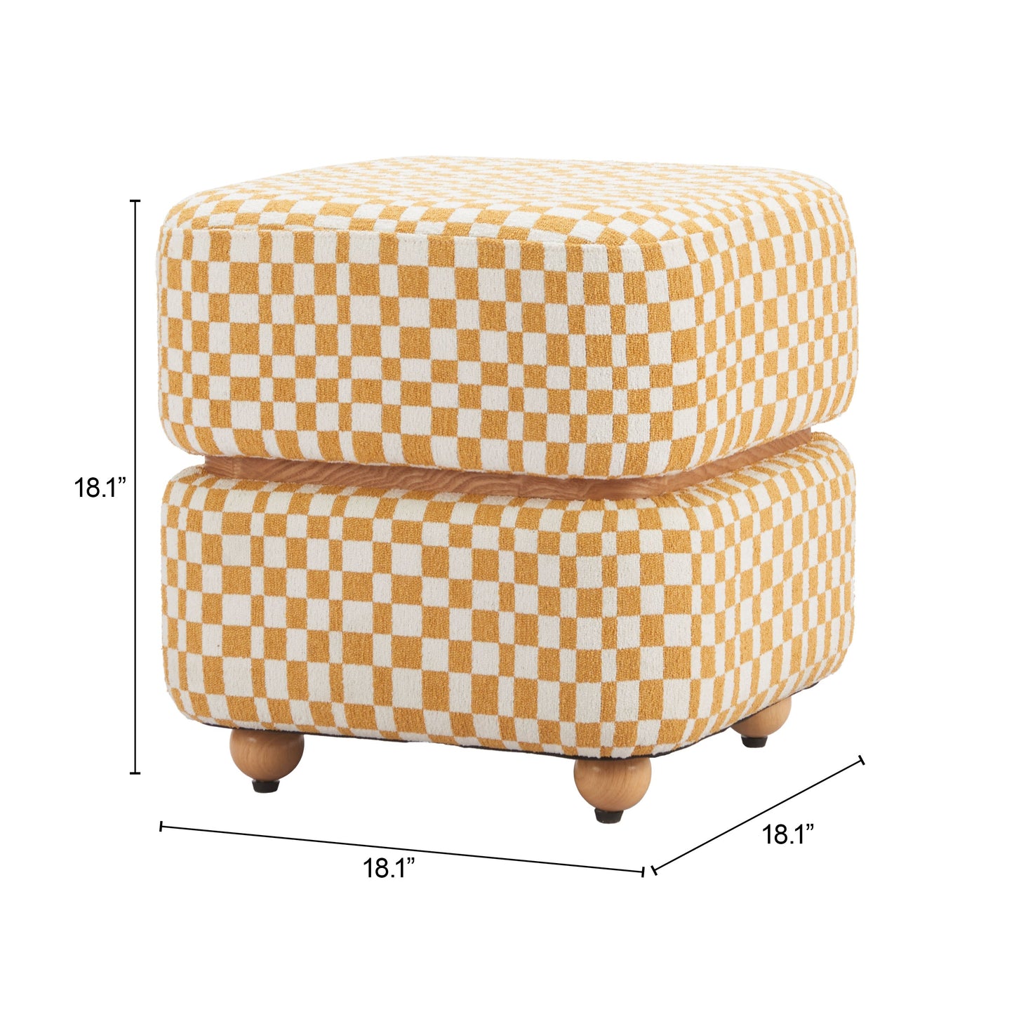 Haki Multicolor Ottoman - Ornate Home