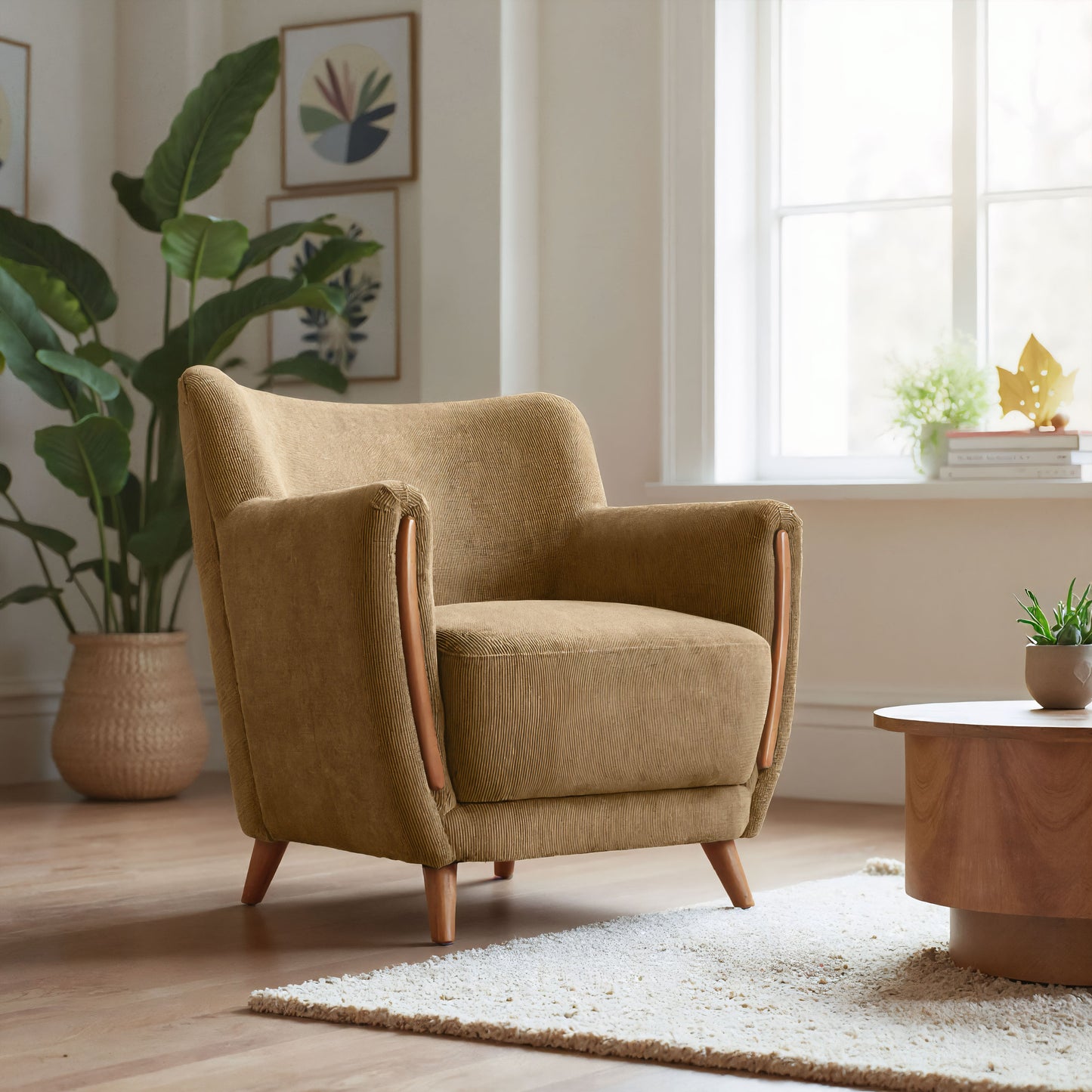 Hako Olive Green Accent Chair - Ornate Home