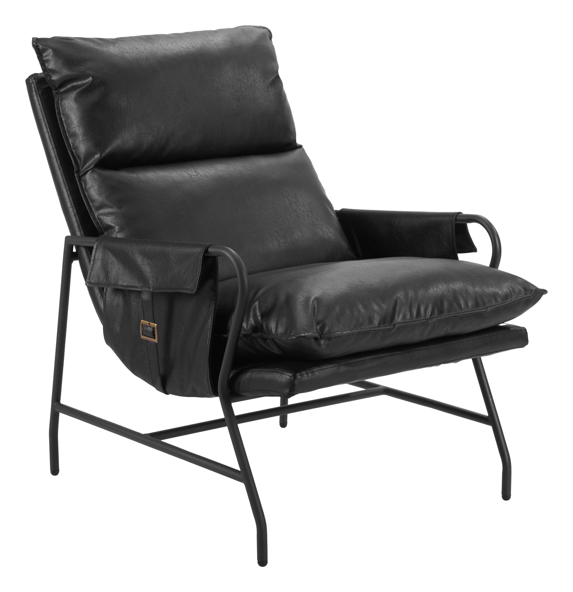 Halaus Black Accent Chair - Ornate Home