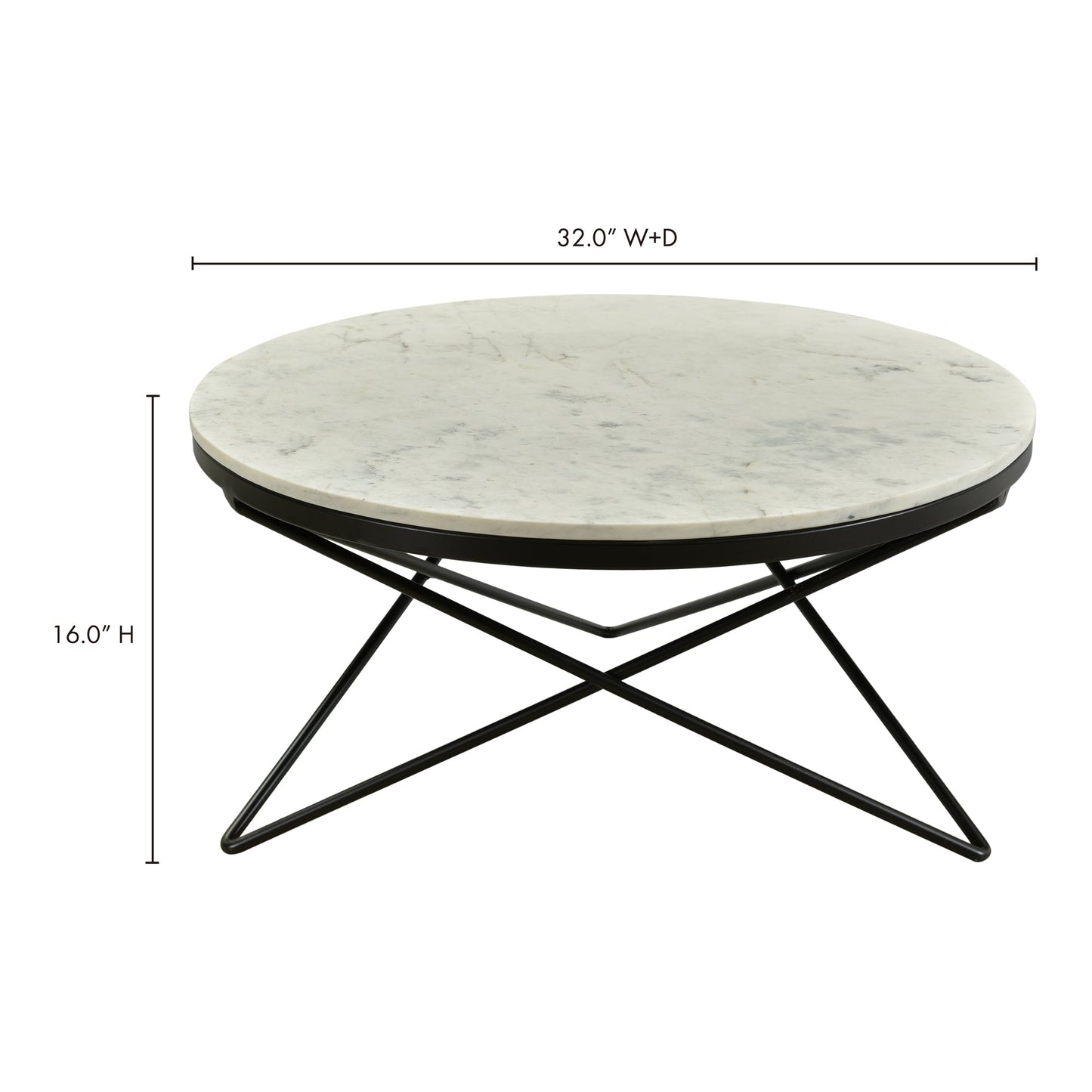 Haley Black Coffee Table - Ornate Home