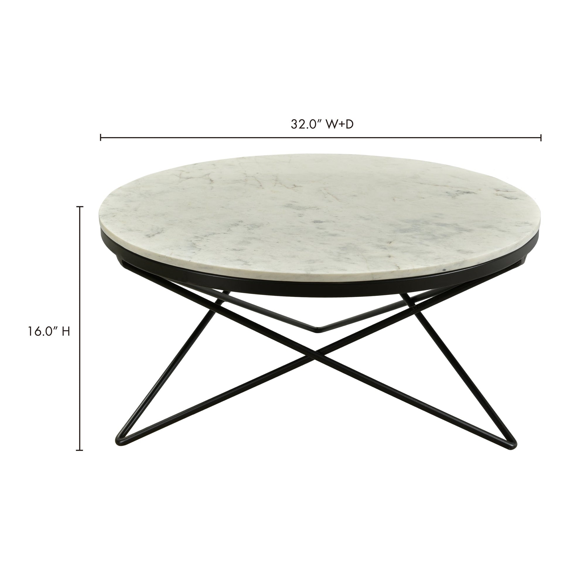 Haley Black Coffee Table - Ornate Home
