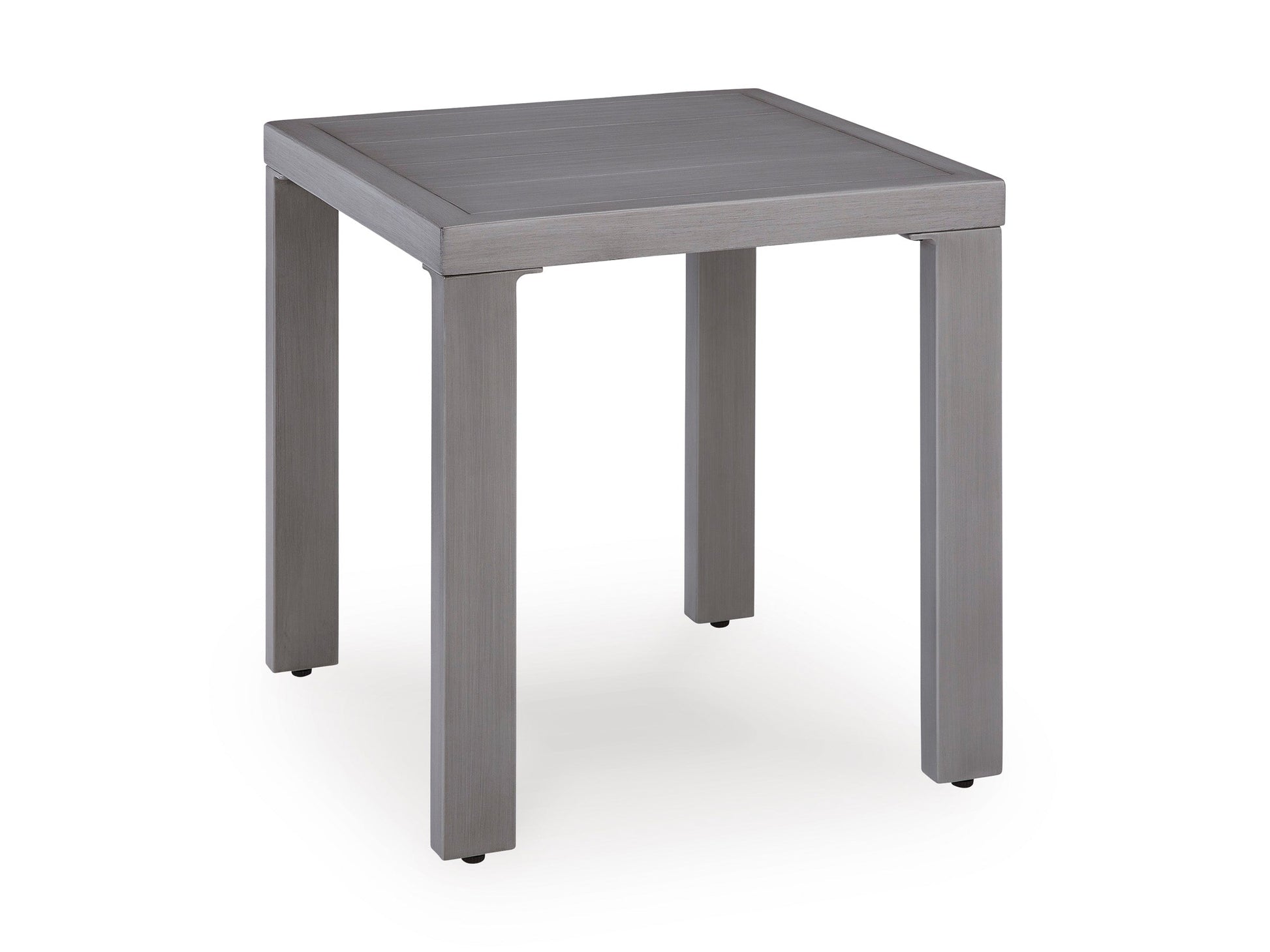 Half Moon Beach Gray Square End Table- Viva Furn