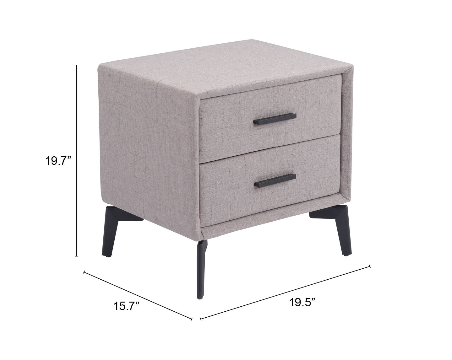 Halle Gray Side Table - Ornate Home