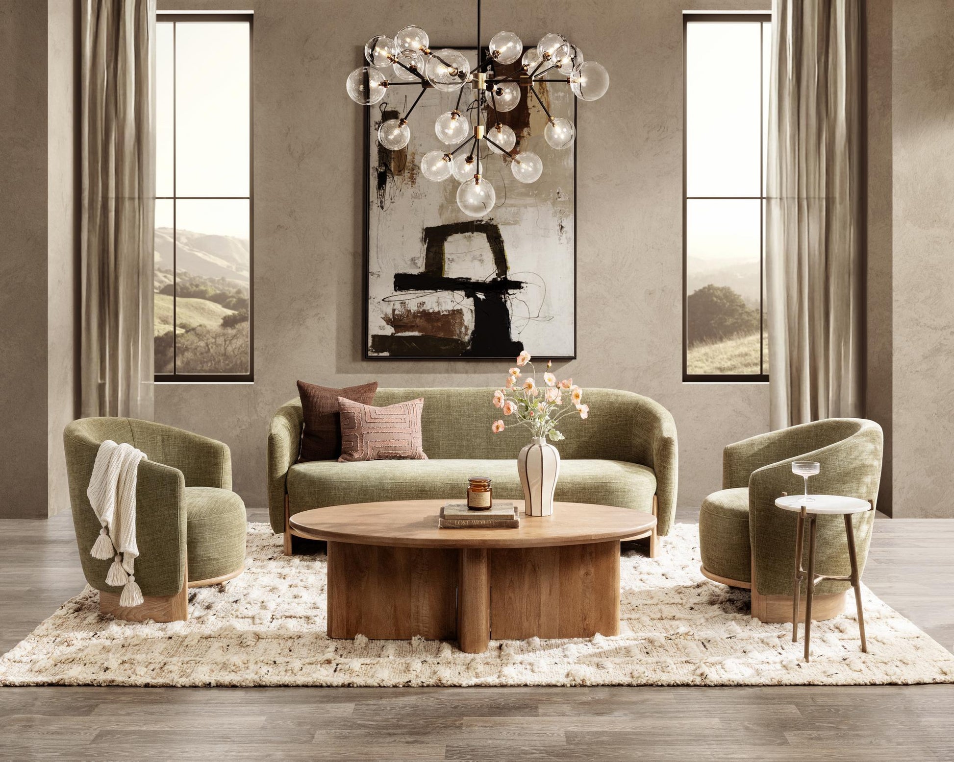 Halley White Accent Table - Ornate Home